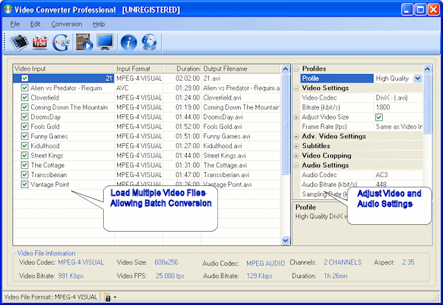 Jesterware Video Converter Professional 4.5
