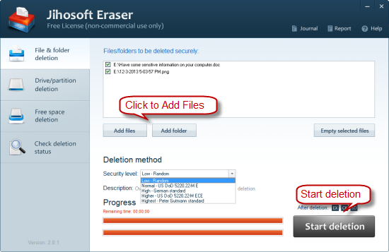 Jihosoft Free Eraser 2.0