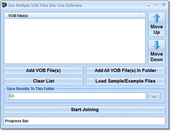 Join Multiple VOB Files Into One Software 7.0