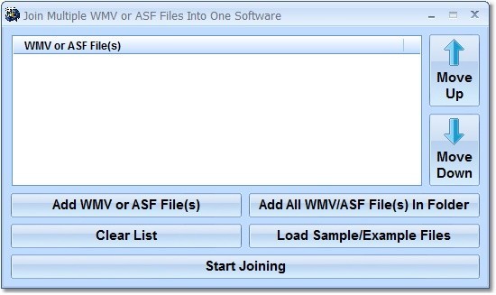 Join Multiple WMV or ASF Files Into One Software 7.0