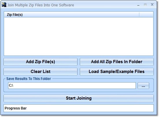 Join Multiple Zip Files Into One Software 7.0