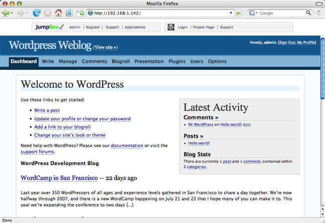 JumpBox for Wordpress 1.7.8