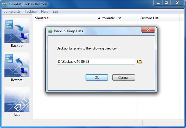 Jumplist Backup Restore 2.1