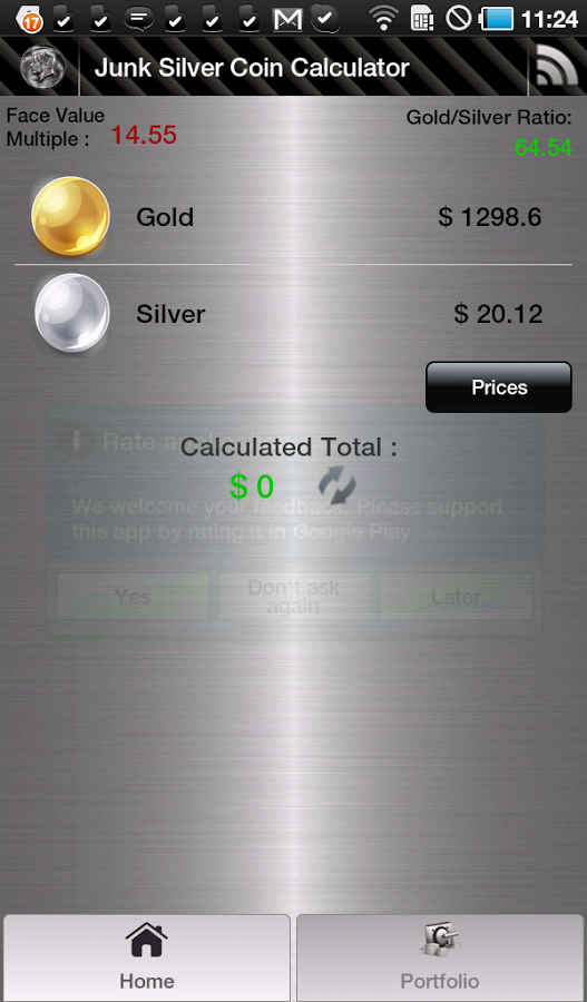 Junk n Silver Coin Price Tool 2.2