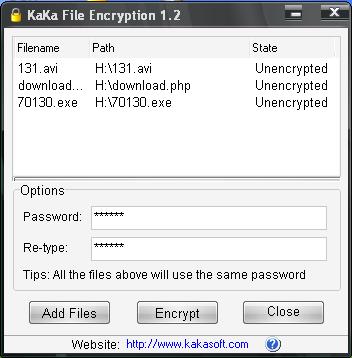 KaKa File Encryption 1.2