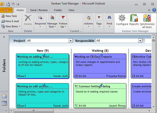Kanban Task Manager for Outlook 1