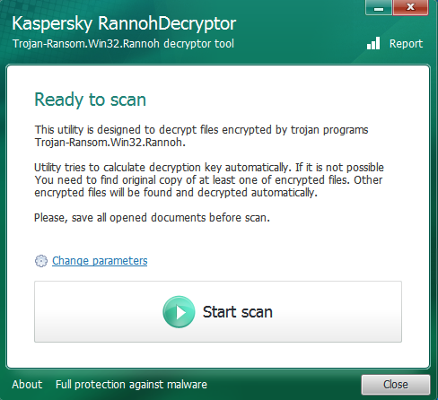 Kaspersky RannohDecryptor 1.1.0.0