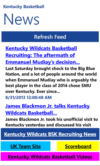 Kentucky Basketball News 5.1.0.0