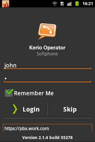 Kerio Operator Softphone 2.2.0
