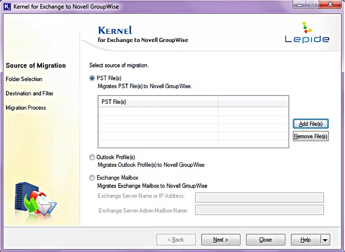 Kernel for Exchange to Novell GroupWise 12.03.01