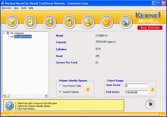 Kernel Novell - Data Recovery Software 4.03