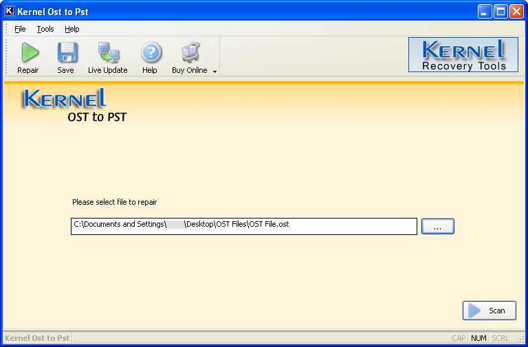 Kernel OST to PST Conversion Software 7.05.01