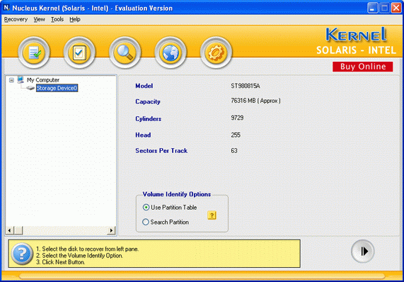 Kernel Solaris Data Recovery Software 4.04