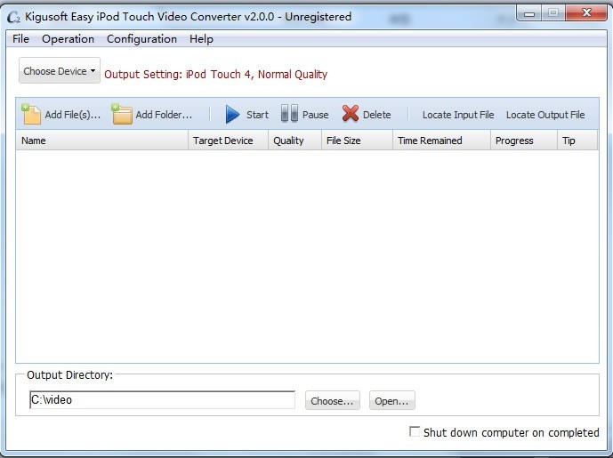Kigusoft Easy iPod Video Converter 2.0.0