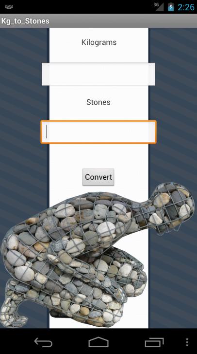 Kilograms to Stones 1.0
