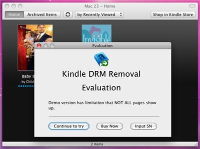 Kindle DRM Remvoal Mac 1.4.0