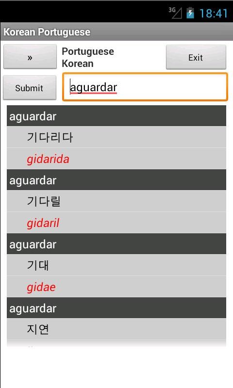 Korean Portuguese Dictionary 3.0