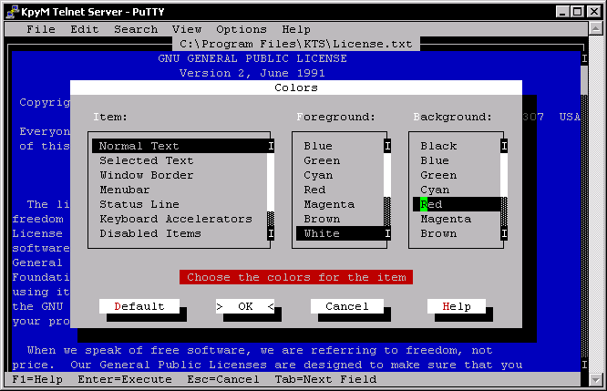 KpyM Telnet/SSH Server 1.19a 1.0
