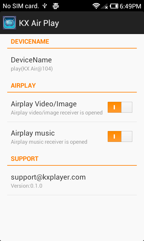 KX Air Play : AirPlay 0.1.6