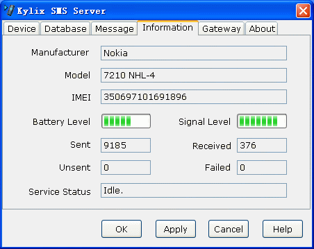 Kylix SMS Server 2.5.5