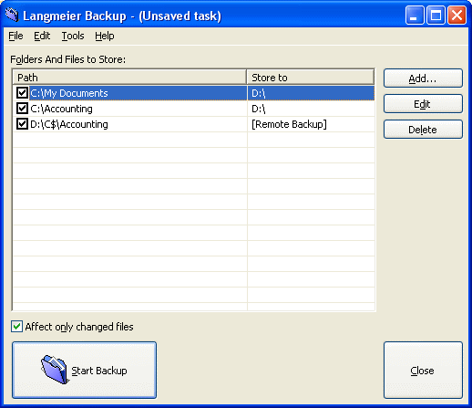 Langmeier Backup 3.2