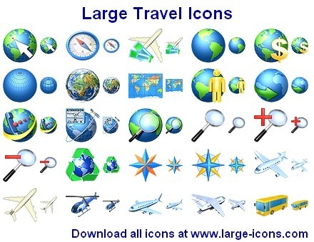 Large Travel Icons 2012