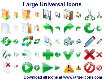 Large Universal Icons 2012