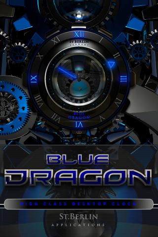 laser clock blue dragon 2.22