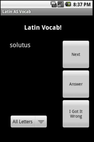 Latin GCSE Vocab Tester 1.4
