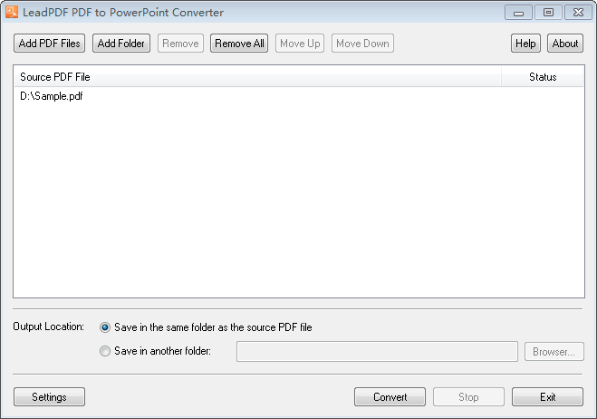 LeadPDF PDF to PowerPoint Converter 11.0