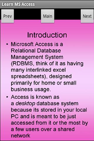 Learn MS Access 1.0