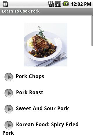 Learn To Cook Pork 1.0
