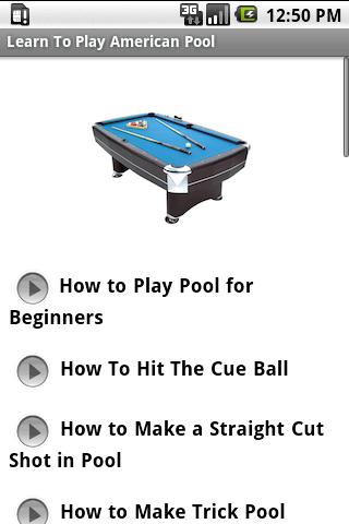Learn To Play American Pool 1.0