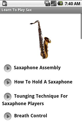 Learn To Play Saxophone 1.0