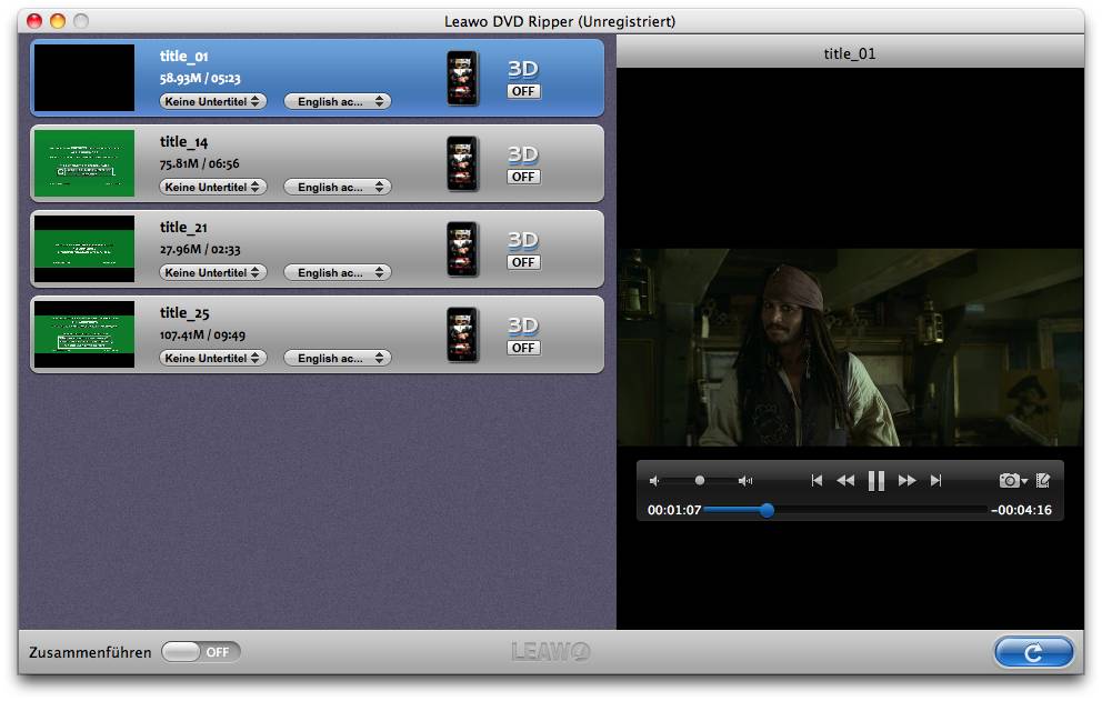 Leawo DVD Ripper Mac 2.1.0