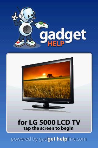 LG 5000 LCD TV - Gadget Help 1.0
