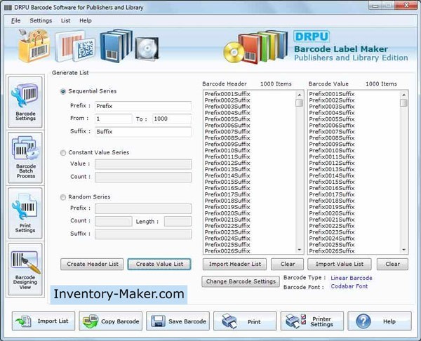Library Barcode Maker 7.3.0.1