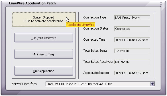 LimeWire Acceleration Patch 6.2.2