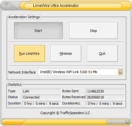 LimeWire Ultra Accelerator 4.7.0