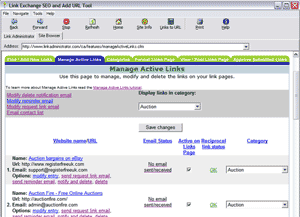 Link Exchange SEO and Add URL tool 2.7