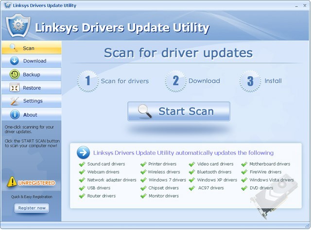 Linksys Drivers Update Utility 3.3