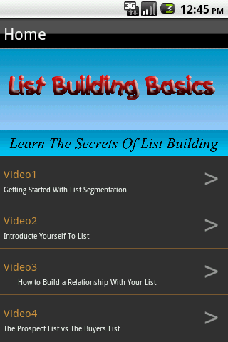 List Building Basics 1.0