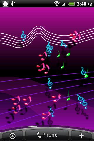 Live Musical Note Wallpaper 1.003