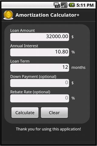 Loan Amortization Calculator + 1.0
