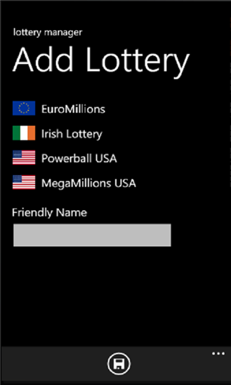 Lottery Manager 1.3.0.0
