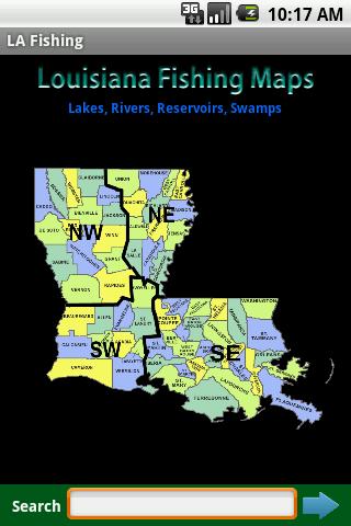 Louisiana Fishing Maps - 9.5K 1.1
