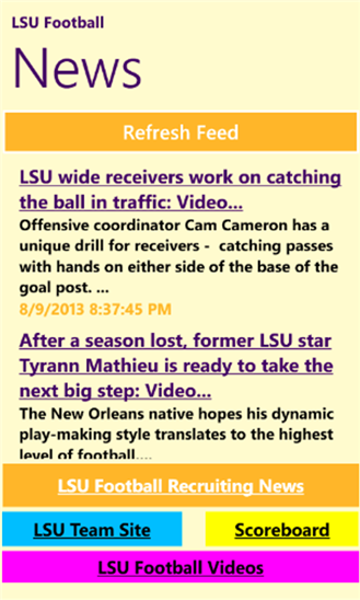 Louisiana St Football News 5.0.0.0
