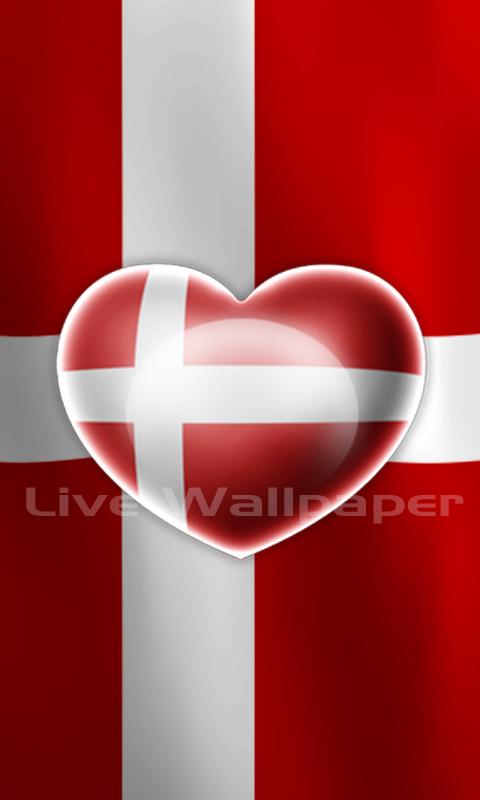 Love Denmark Flag LWP 1.0