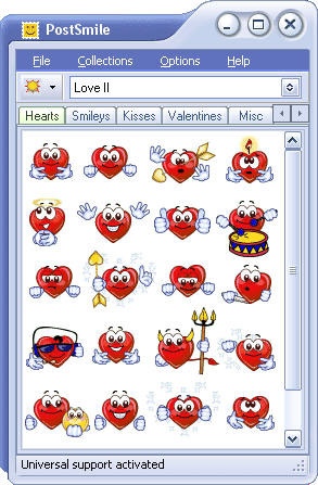 Love II Smiley Collection for PostSmile 2.4