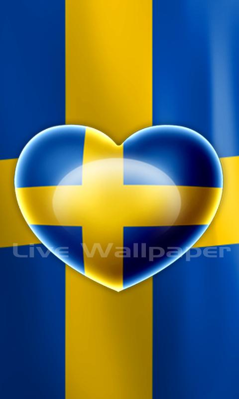 Love Sweden Flag LWP 1.0